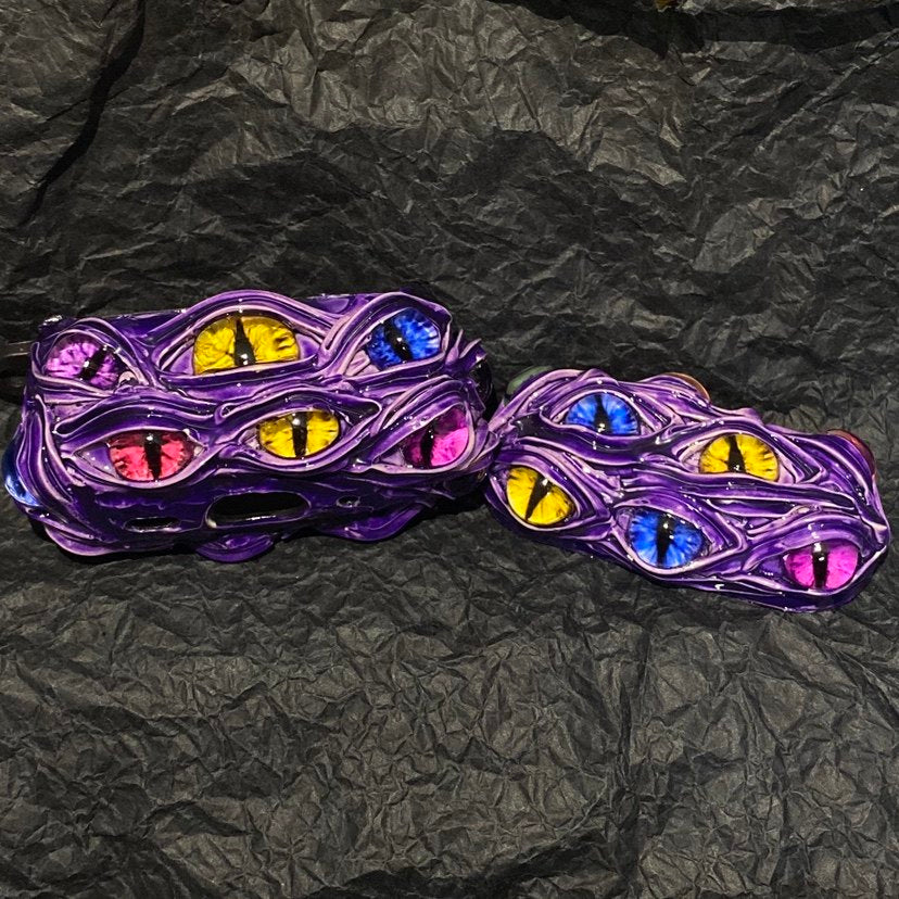 "Pocket Monster" 3D Multi-Eye AirPods Case | Handmade Horror Gore & Glow Texture Cover - Crux Jewelry product image 9