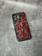 "Gothic Relics" 3D Embossed Phone Case | Bloody Cross, Fallen Angel & Spine Ribcage Art product image 5