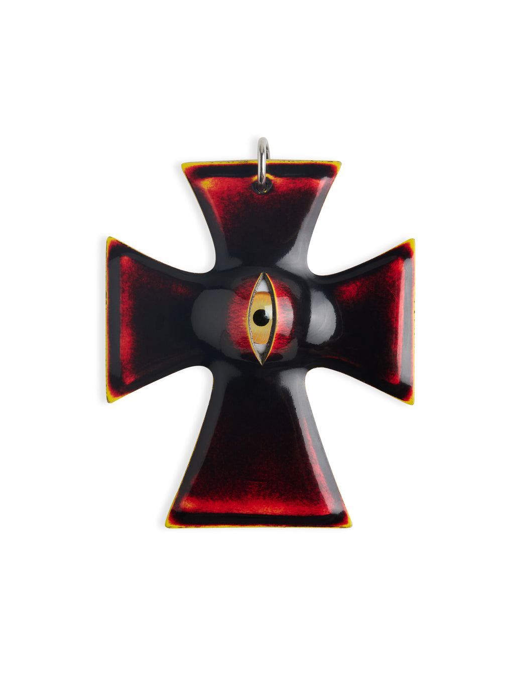 The "Crux" Pendant - Hyper-realistic Eye Cross Necklace | Gothic Occult Jewelry - Crux Jewelry product image 4