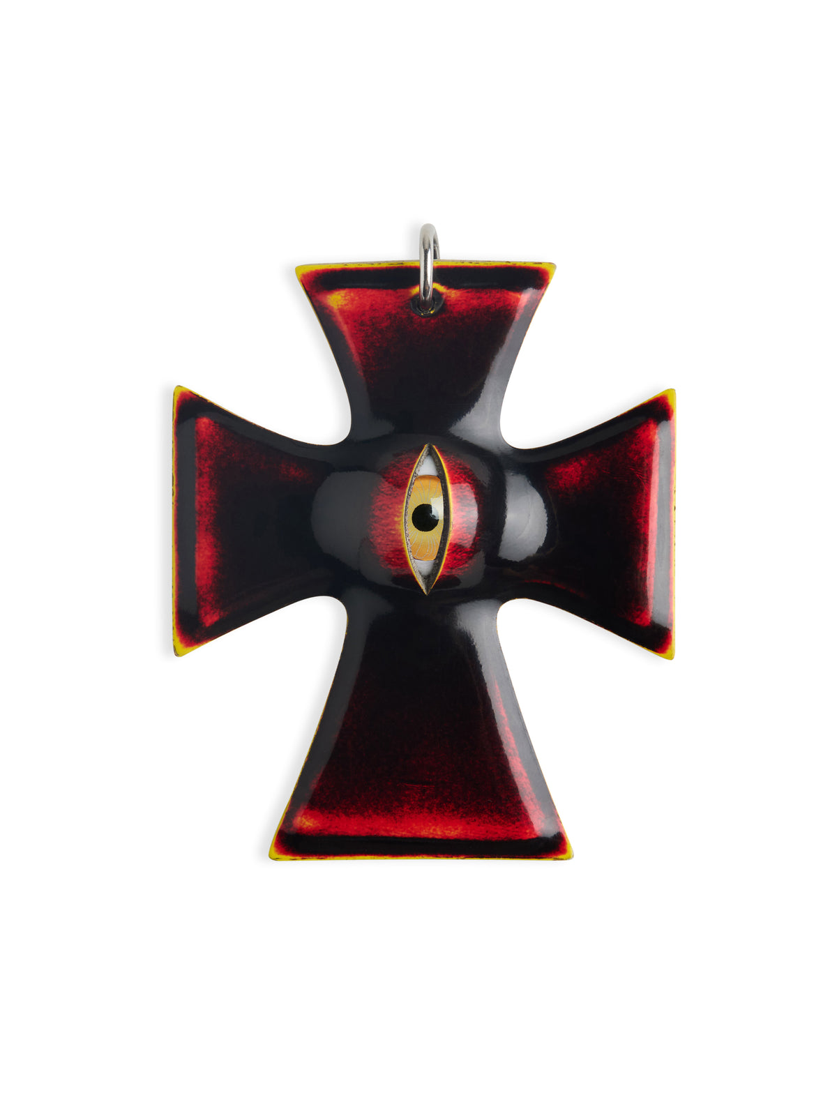 The "Crux" Pendant - Hyper-realistic Eye Cross Necklace | Gothic Occult Jewelry - Crux Jewelry product image 4