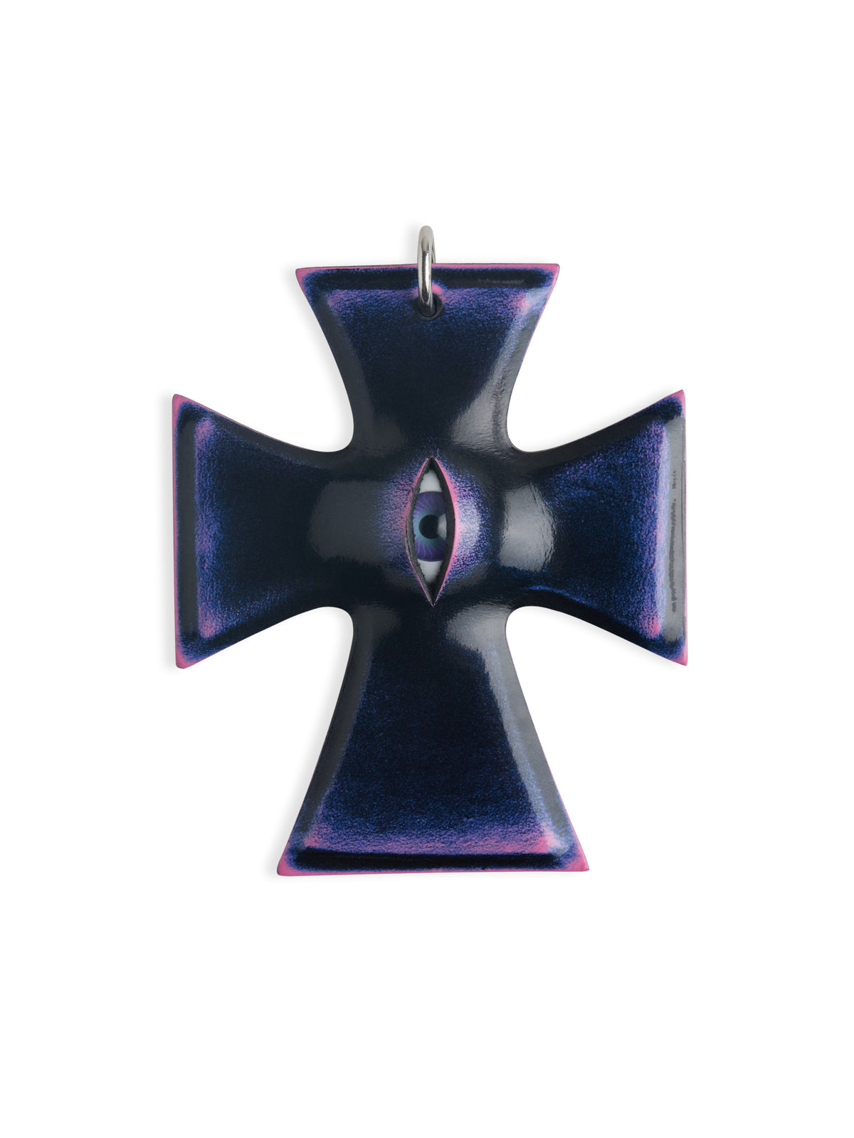 The "Crux" Pendant - Hyper-realistic Eye Cross Necklace | Gothic Occult Jewelry - Crux Jewelry product image 3