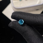 ETSY 4574960454 | IMAGE 4 | Azure Moissanite Flat Back Stud
