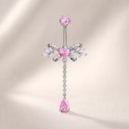 Bowknot CZ Titanium Belly Ring detail 5