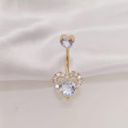 Hollow Heart Titanium Belly Ring detail 7