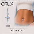 Opal Planet Titanium Belly Ring
