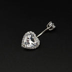 Halo Heart Titanium Belly Ring detail 3