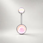 ETSY 4515121130 | IMAGE 11 | Rainbow Moonstone Navel Ring