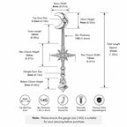 ETSY 4528327392 | IMAGE 8 | Moon Star Titanium Belly Ring