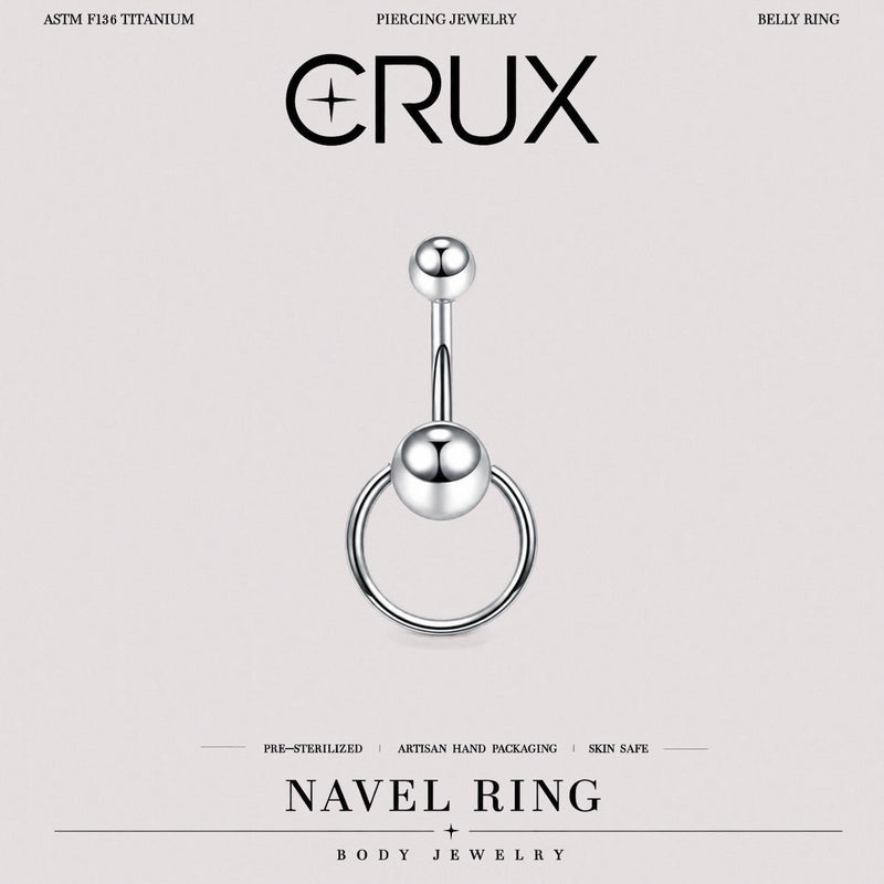 ETSY 4534951951 | IMAGE 1 | Spinning Ball Titanium Belly Ring