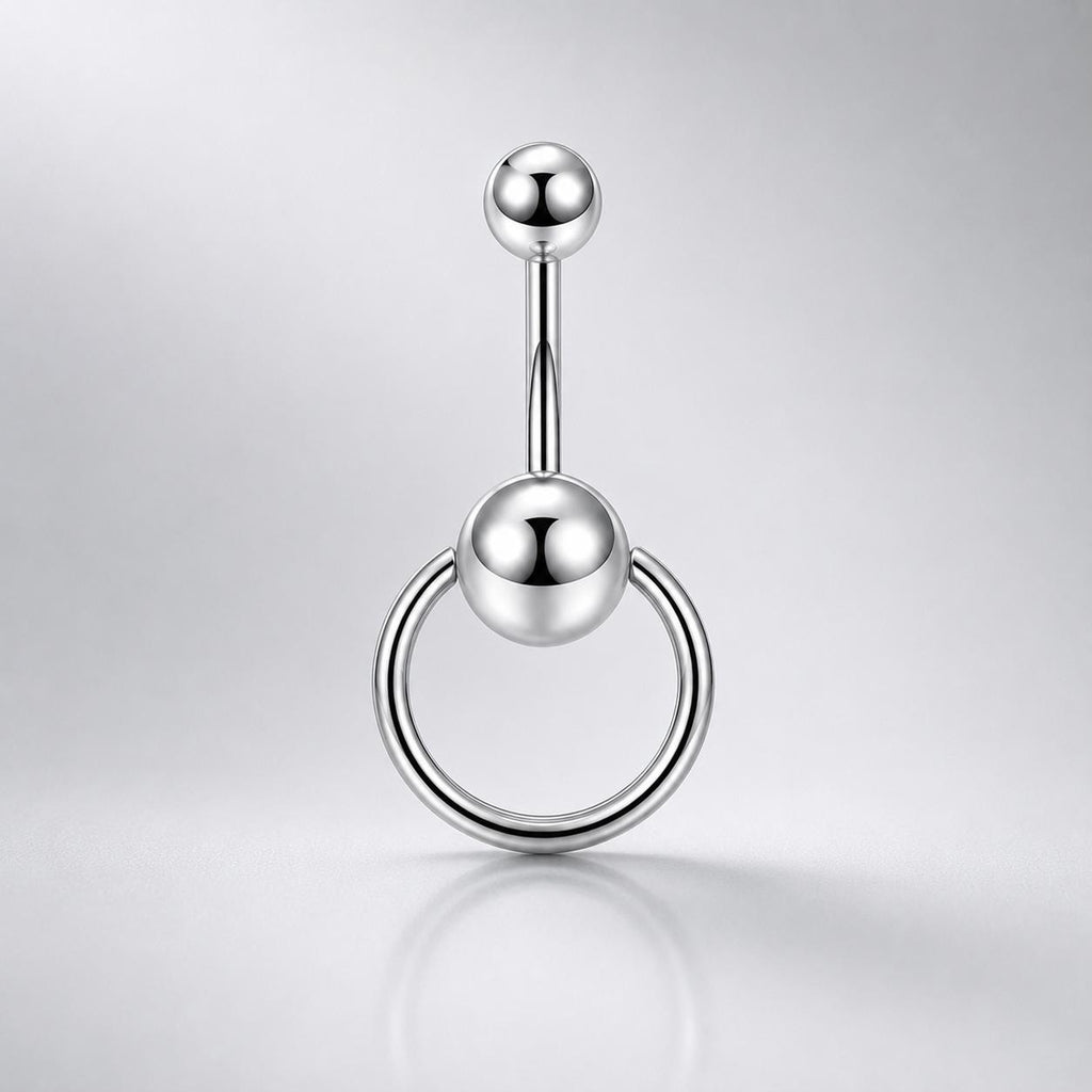 ETSY 4534951951 | IMAGE 10 | Spinning Ball Titanium Belly Ring