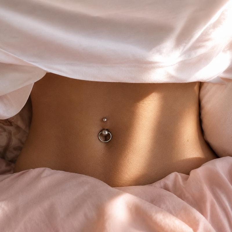 ETSY 4534951951 | IMAGE 2 | Spinning Ball Titanium Belly Ring