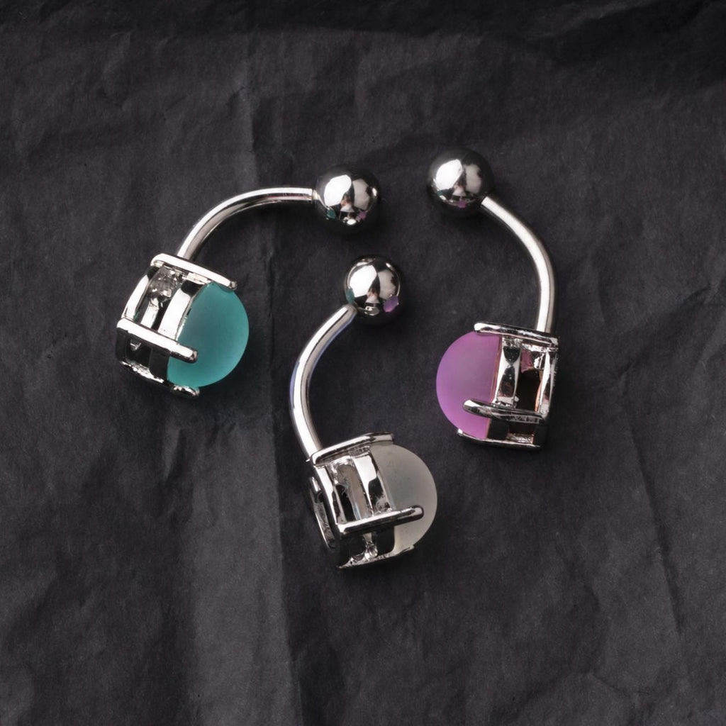 ETSY 4534971642 | IMAGE 6 | Aurora CZ Titanium Belly Ring