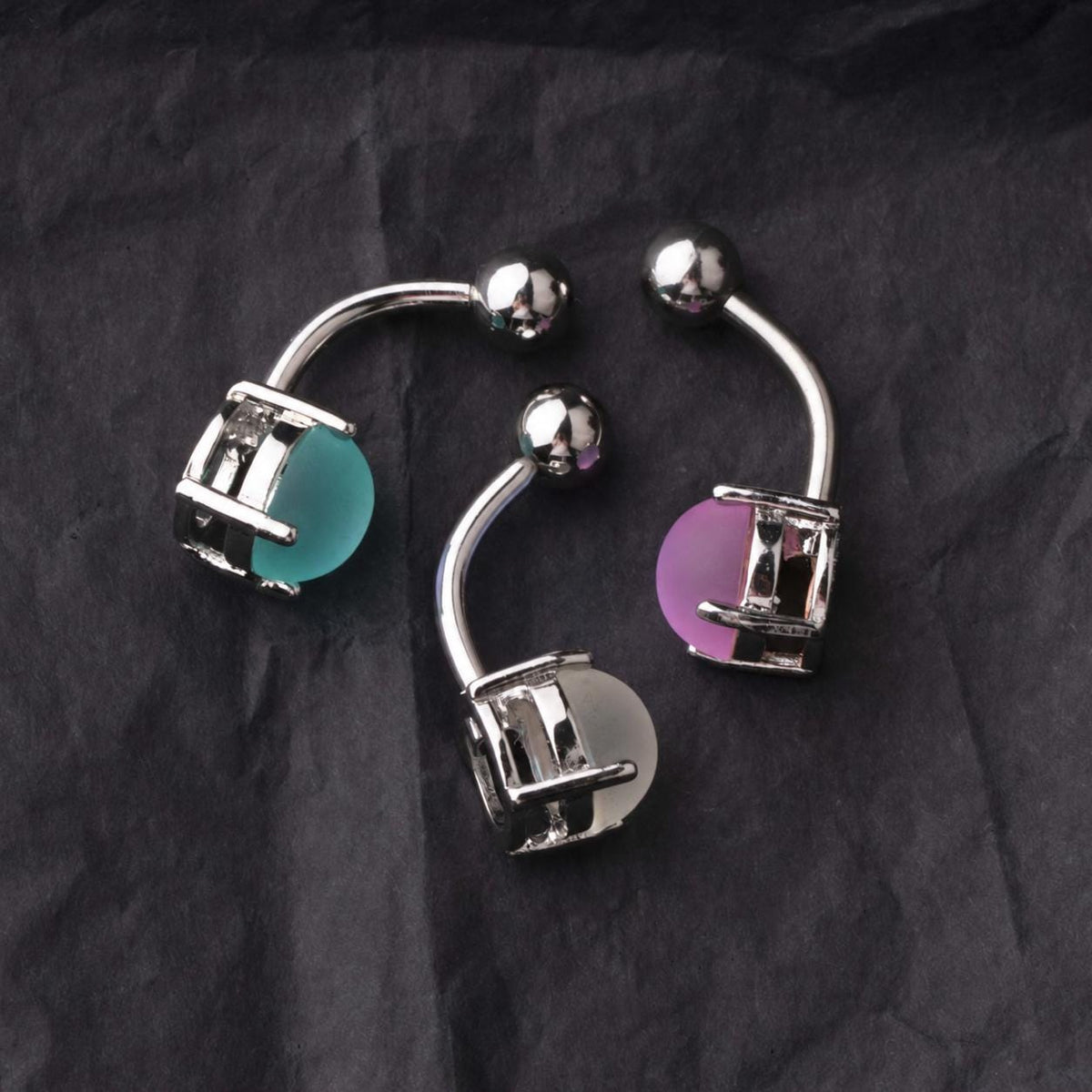 ETSY 4534971642 | IMAGE 6 | Aurora CZ Titanium Belly Ring