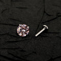 ETSY 4574941595 | IMAGE 3 | Blush Moissanite Flat Back Stud