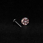 ETSY 4574941595 | IMAGE 5 | Blush Moissanite Flat Back Stud