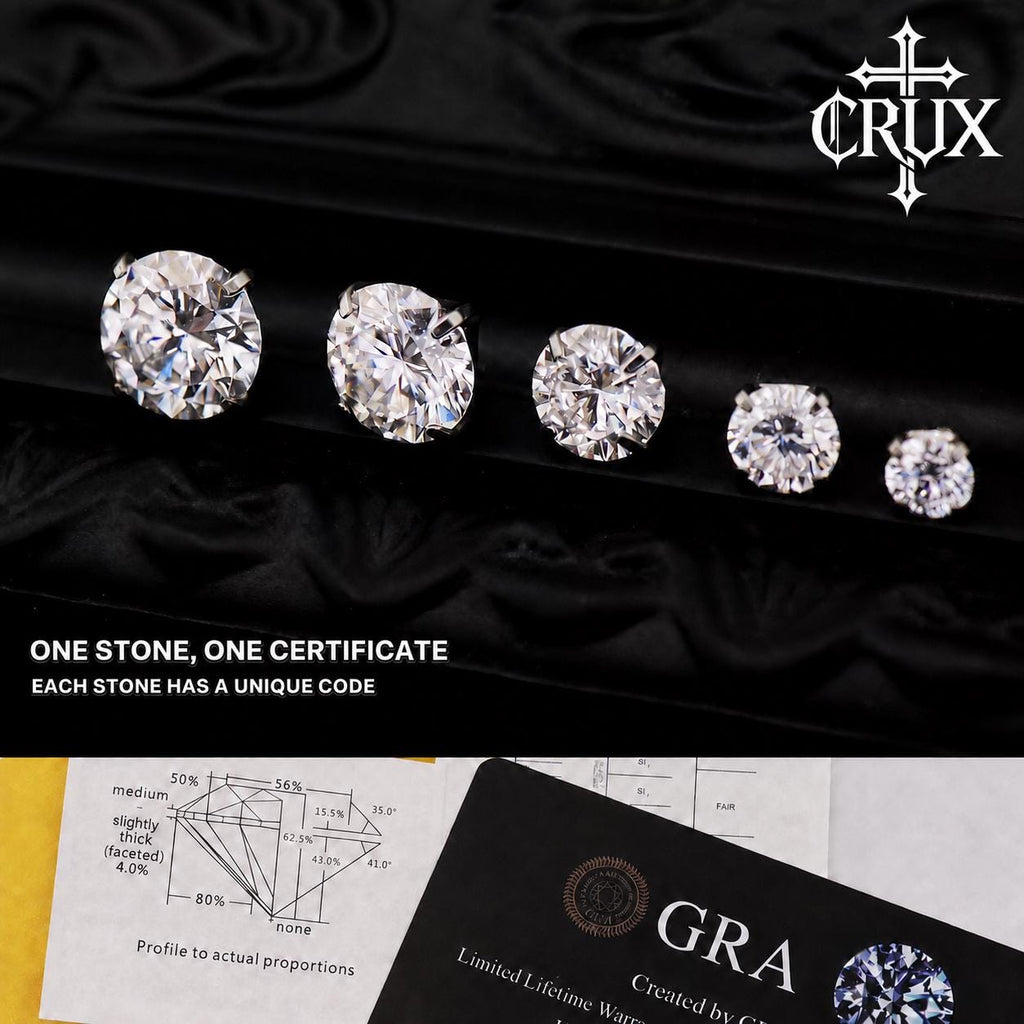ETSY 4574941595 | IMAGE 9 | Blush Moissanite Flat Back Stud