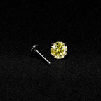 ETSY 4574941013 | IMAGE 6 | Citrine Moissanite Flat Back Stud