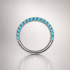 Titanium Pavé CZ Septum Clicker detail 9