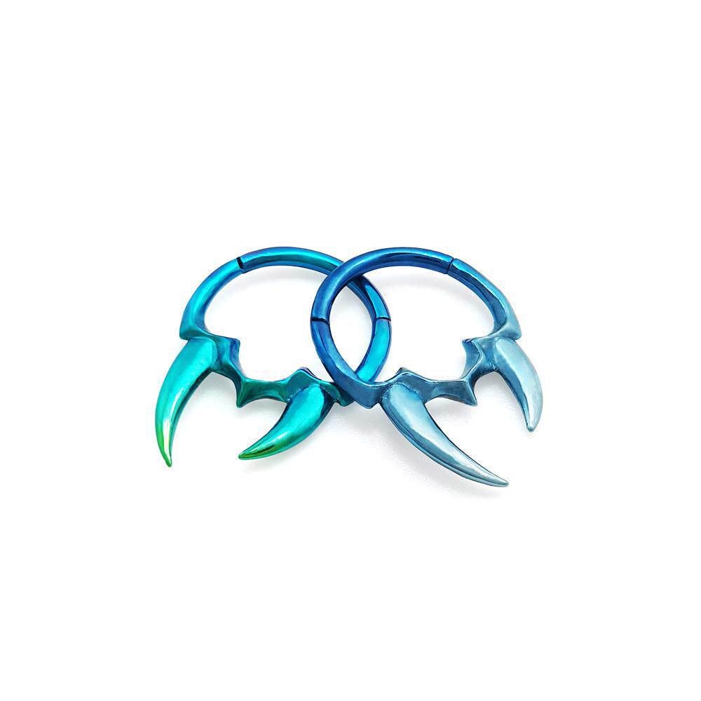 Titanium Double Fang Septum Clicker detail 4