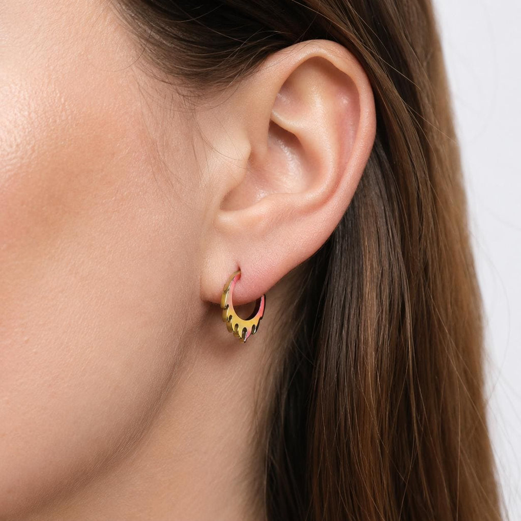 Titanium Dripping Septum Clicker detail 2