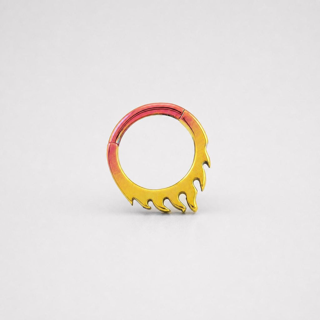 Titanium Dripping Septum Clicker detail 4