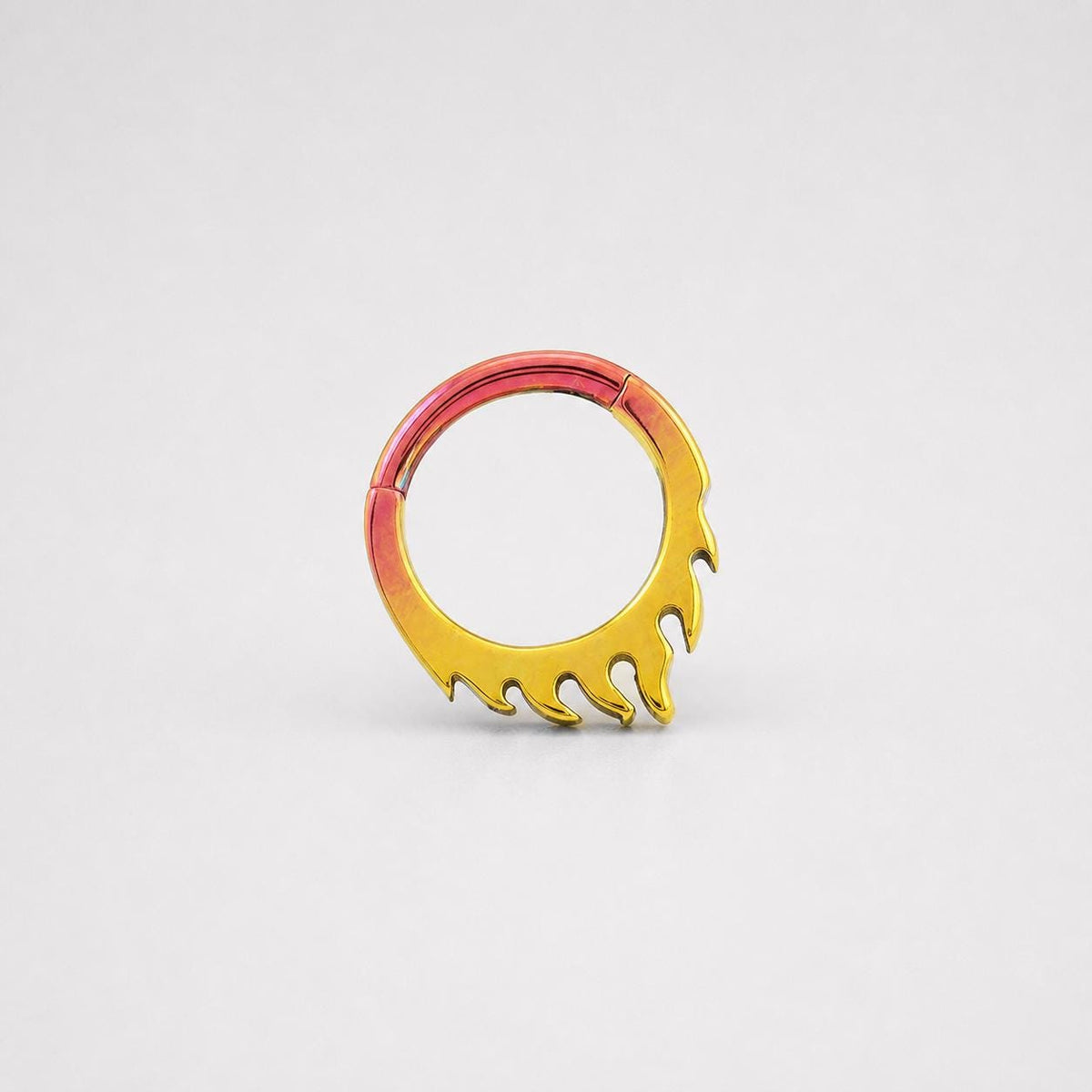 Titanium Dripping Septum Clicker detail 4