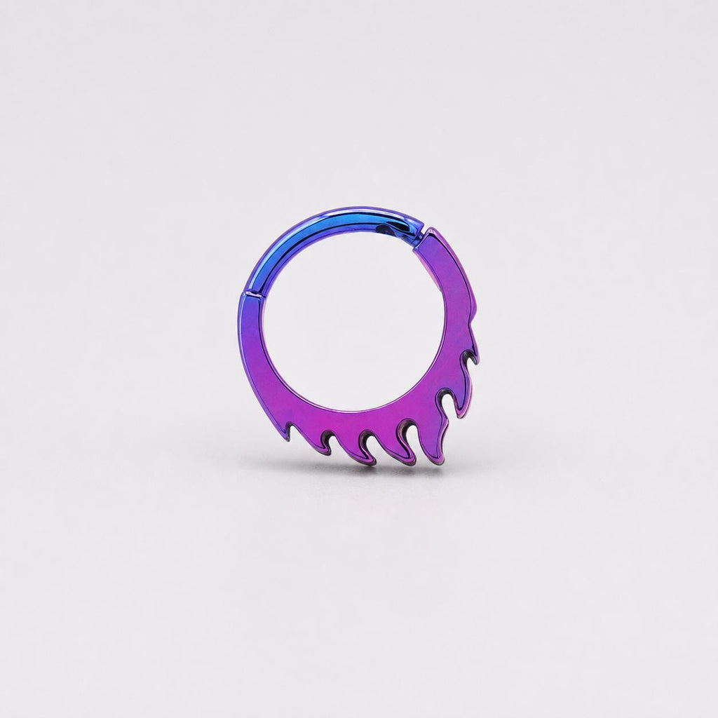 Titanium Dripping Septum Clicker detail 5