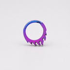 Titanium Dripping Septum Clicker detail 5