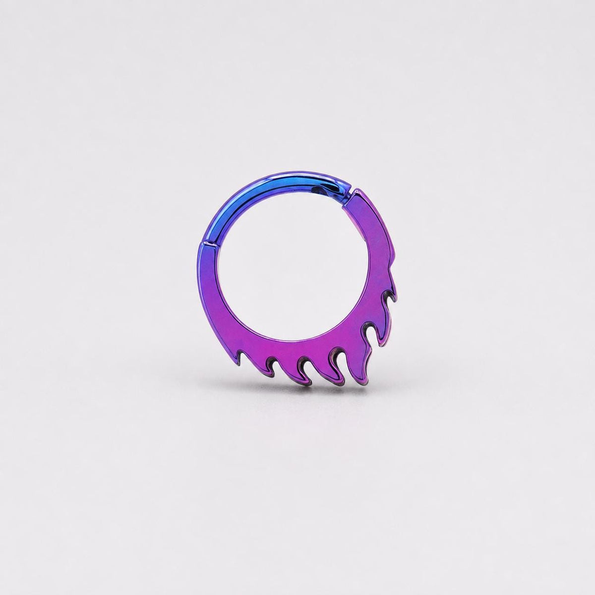 Titanium Dripping Septum Clicker detail 5