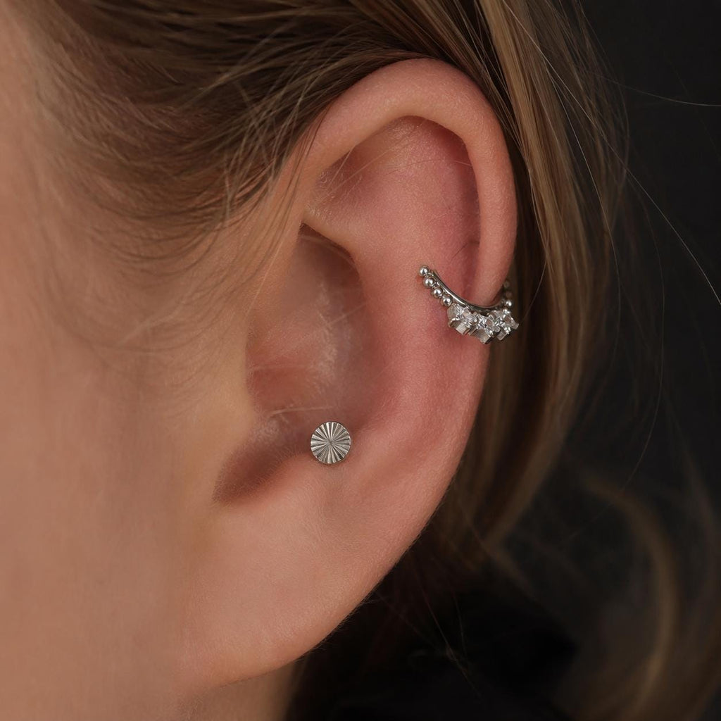 Titanium Triple Star Septum Clicker detail 2