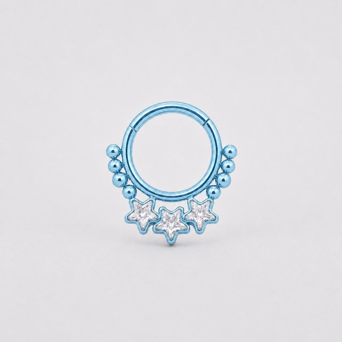 Titanium Triple Star Septum Clicker detail 7