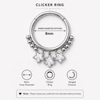 Titanium Triple Star Septum Clicker detail 8