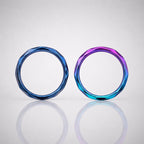 Titanium Geometric Faceted Septum Clicker detail 4