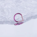 Titanium CZ Teardrop Septum Clicker detail 3