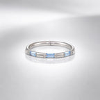 Titanium Baguette CZ Septum Clicker detail 6