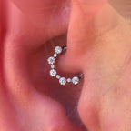 Titanium Graduated CZ Septum Clicker detail 3