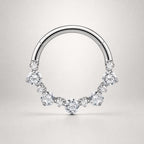 Titanium Graduated CZ Septum Clicker detail 6