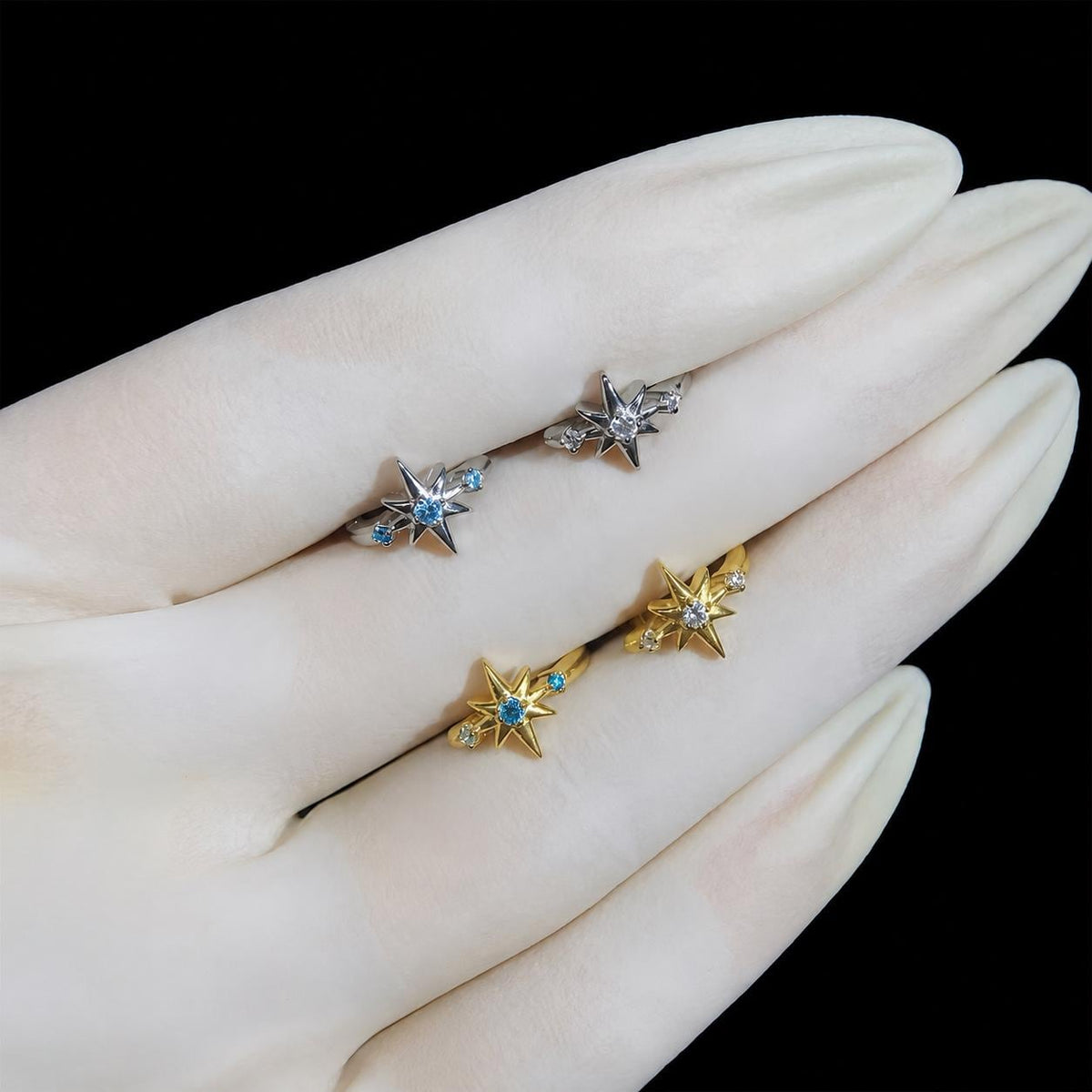 Titanium Starburst Septum Clicker detail 3