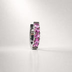 Titanium Colorful CZ Septum Clicker detail 5