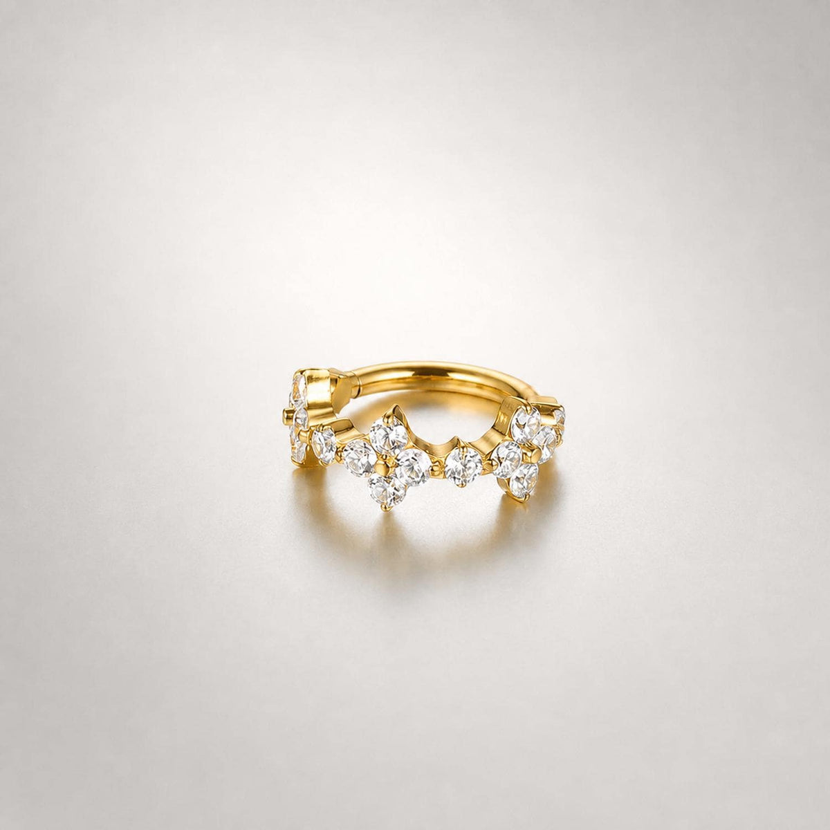Titanium Moon Star Septum Clicker detail 10
