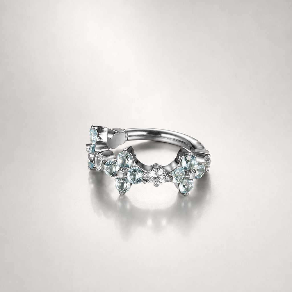Titanium Moon Star Septum Clicker detail 12