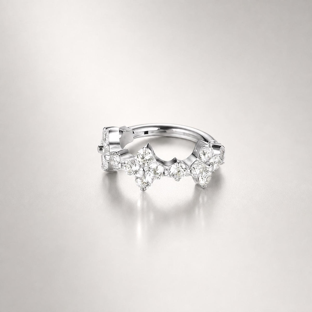 Titanium Moon Star Septum Clicker detail 13