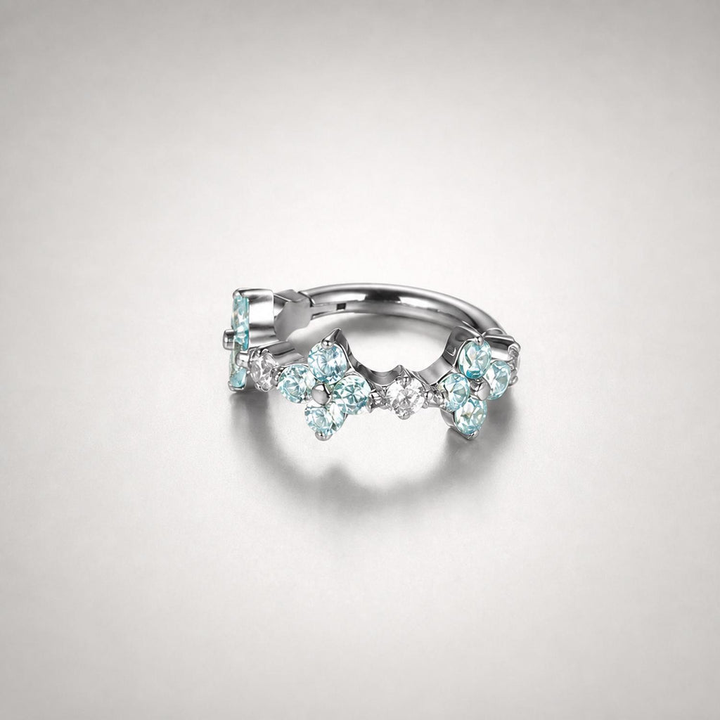 Titanium Moon Star Septum Clicker detail 14