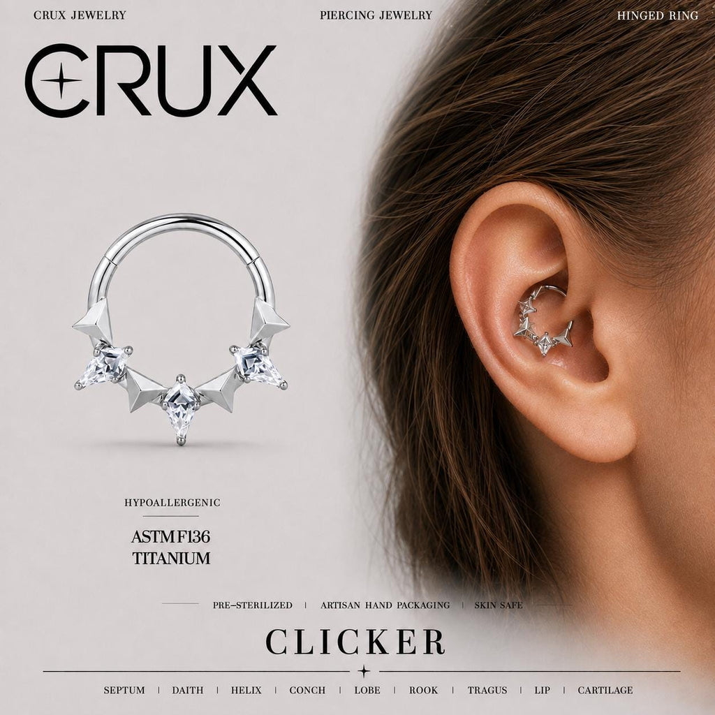 Titanium Star Septum Clicker