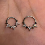 Titanium Star Septum Clicker detail 4