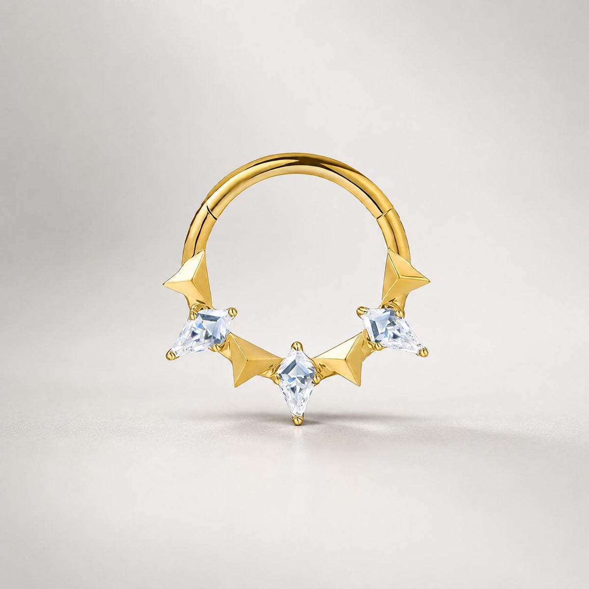 Titanium Star Septum Clicker detail 7