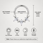 Titanium Star Septum Clicker detail 9
