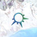 Titanium Spike & Ball Septum Clicker detail 4