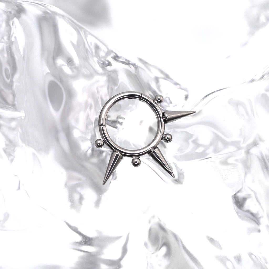Titanium Spike & Ball Septum Clicker detail 5