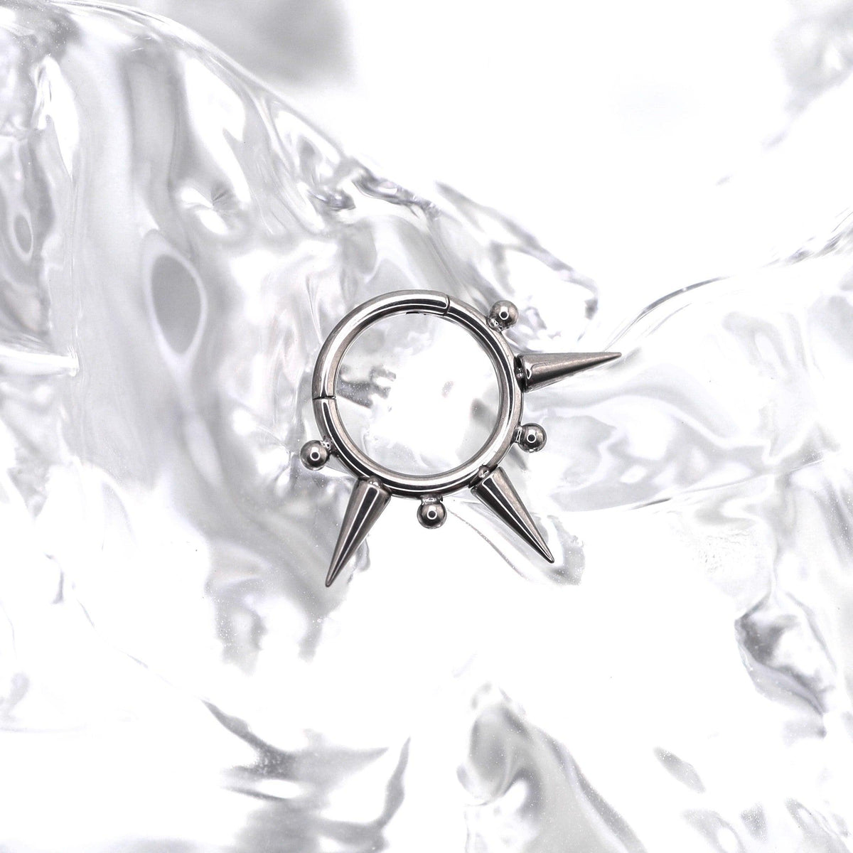 Titanium Spike & Ball Septum Clicker detail 5
